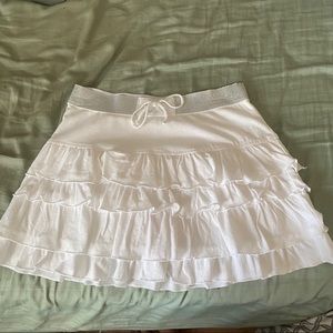Girls White Justice Skirt